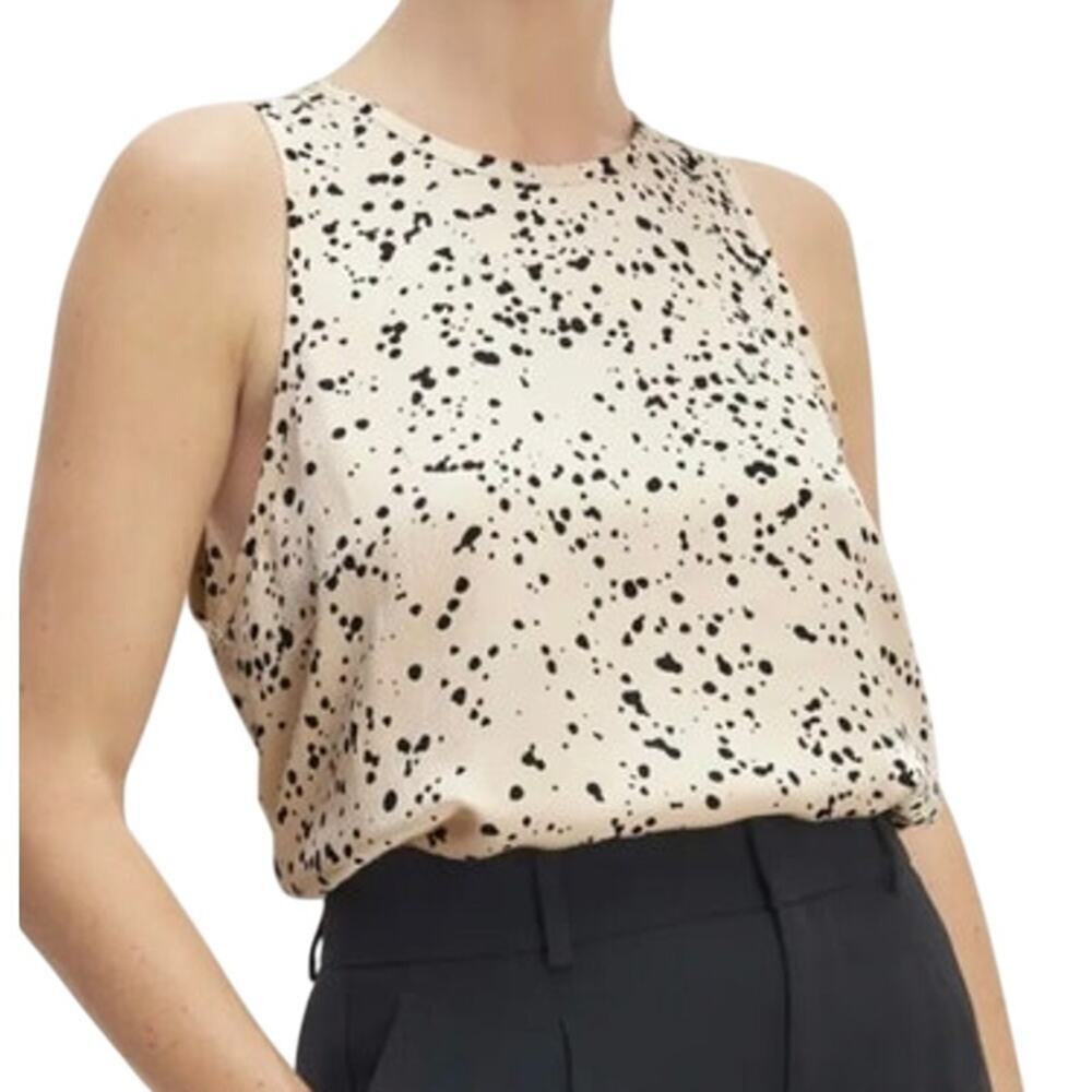 NWT EVERLANE The Satin Racerback Top in Size  6